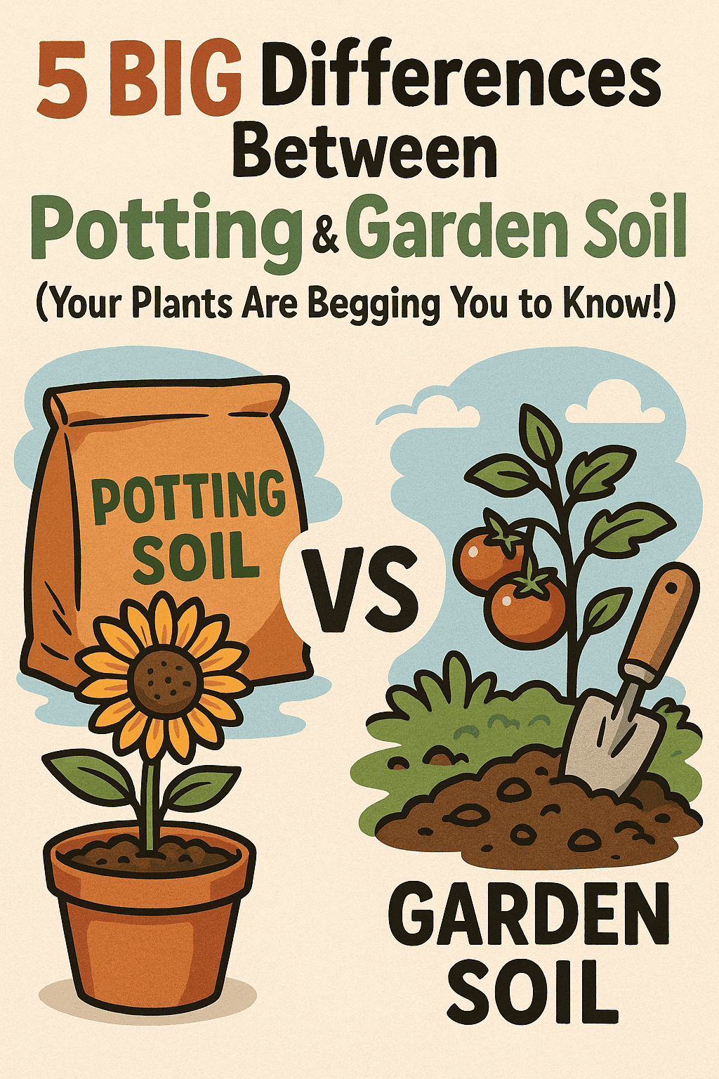 5 BIG Differences Between Potting & Garden Soil (Your Plants Are ...
