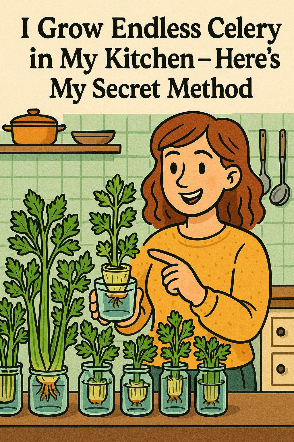 I grow endless celery in my kitchen here's my secret method.