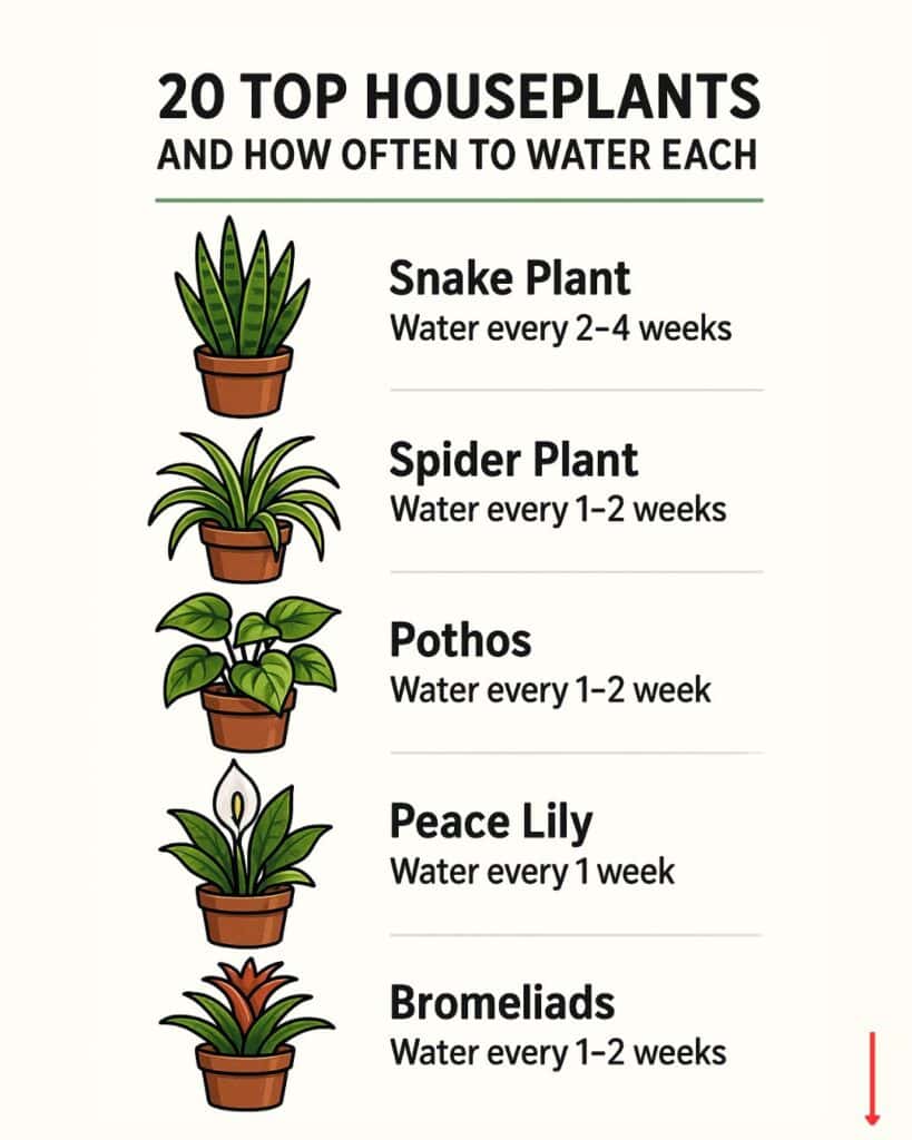 Top 20 houseplant watering guide