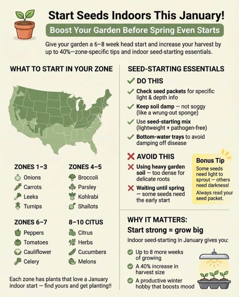 Seeds to plant in January for an early start