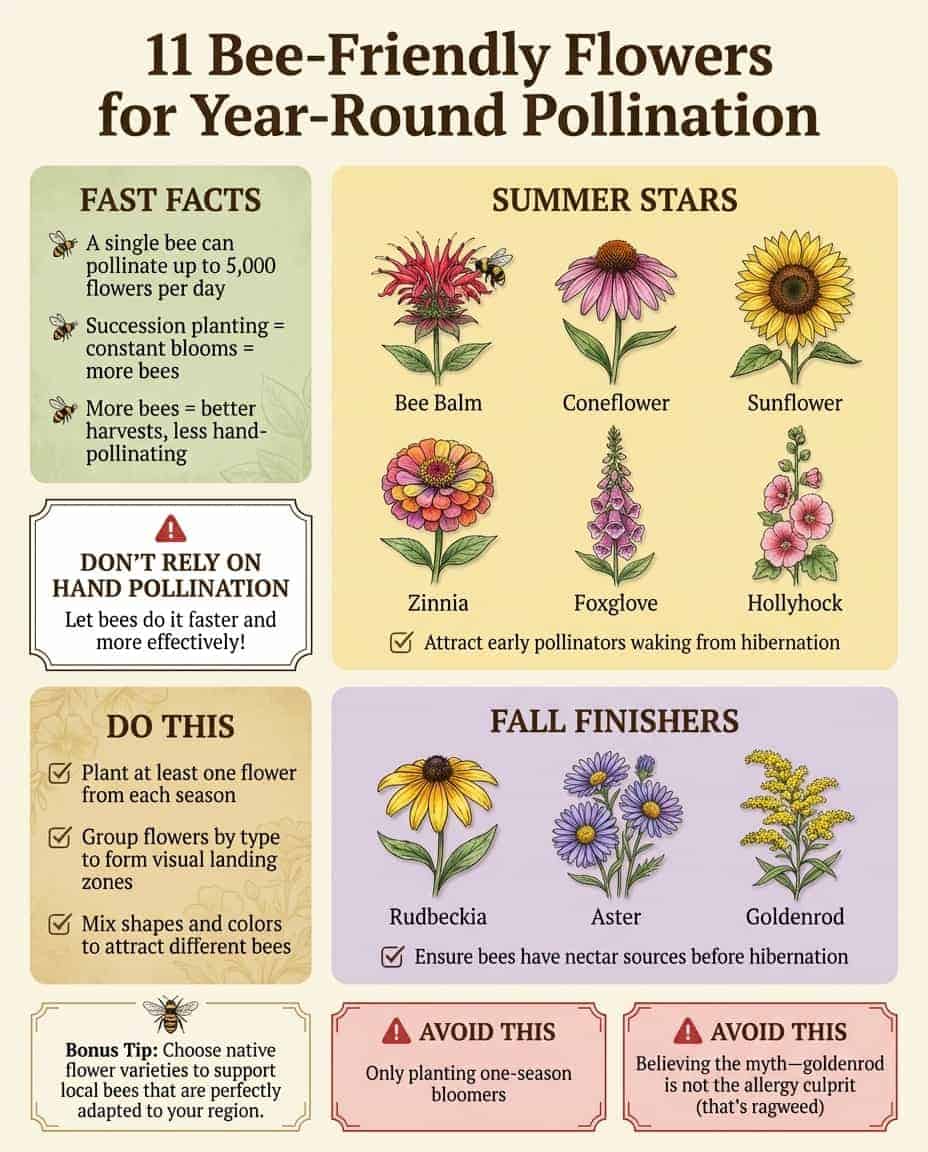 Want more blooms and better harvests? Plant more bee-friendly flowers